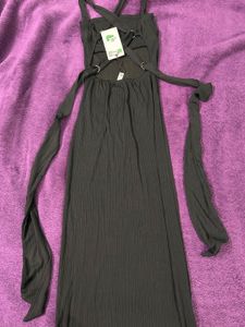 Elegant Black Bodycon Midi Dress