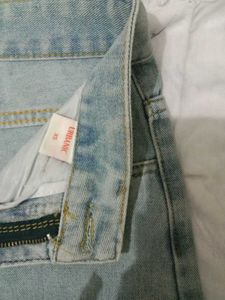 Embroidered Light Wash Jeans