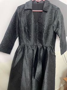 Black Paisley Blazer Dress