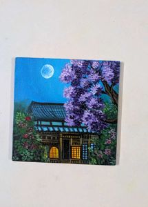 Mini Japanese Moonlight Painting