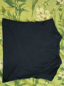 Navy &#39;Feeling Lucky&#39; Ribbed Tee