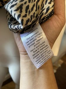Motel Gaval Animal Print Mini Vestido