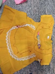 Vintage Yellow Dress Set Of 7 Frocks
