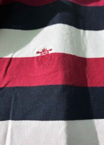 Red And White Selected Homme Tshirt