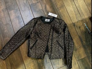 Royal Gold Patterned Jacket -Vero Moda