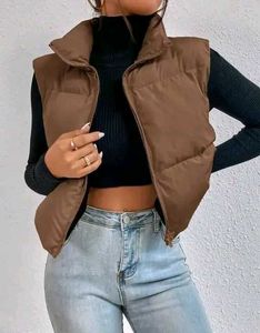 Stylish Puffer Brown Jacket