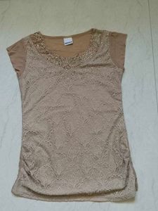 Lace Embellished Top