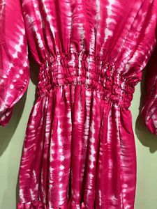 Pink Tie-Dye Maxi Dress