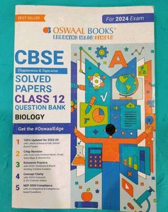 Oswal Biology PYQ CBSE Class 12 2024 Edition