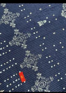 W Navy Blue printed Dupatta