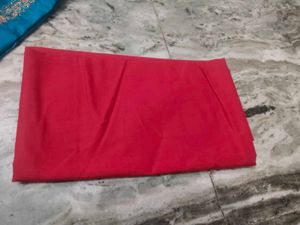 Teal Embroidered Dress Material