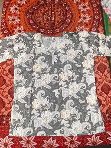 Floral Print Kurta