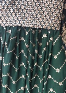 Green Net Dupatta L.