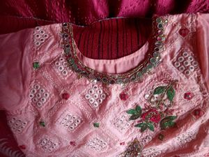 Heavy flared Cancan gown