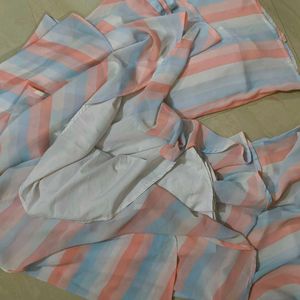 Double Layered Frock With Plazo