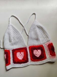 Crochet Heart Bralette
