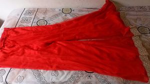 Orange &amp; Gold Embroidered Gown