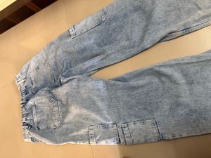 Acid Wash Cargo Pants