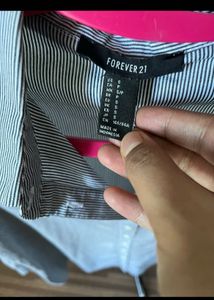 Forever 21 Striped Button Down Shirt