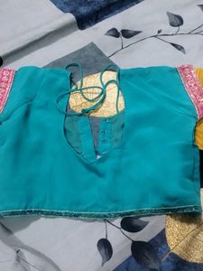 Synthetic Saree With BLOUSE