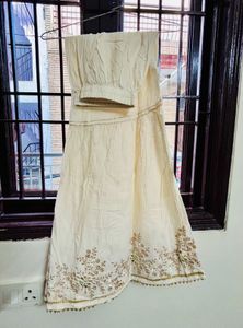 Elegant Embroidered Kurta Sharara Duppta Set
