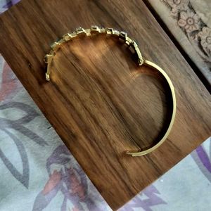 Anti Tarnish square Bangle gem Bracelet