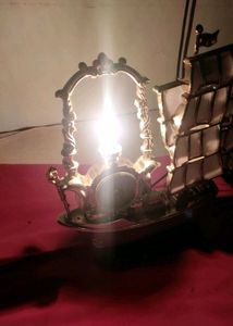 Ship Night Lamp Wit Clock