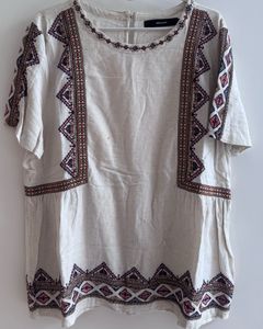 Embroidered Boho Top