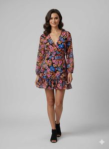 Floral Print Mini Dress (fixed price)