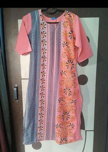 Grey And Pink Kurti