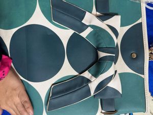 Polka Dot Tote Bag with Bow