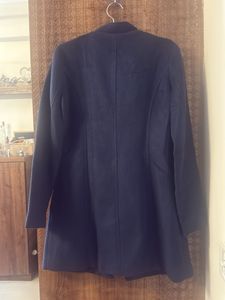 Elegant Navy Blue Overcoat
