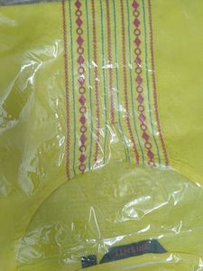Srishti Yellow Embroidered Kurta