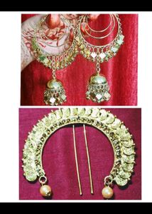 Stylish Kurta Size 44 inches, Earrings n Hair Acce