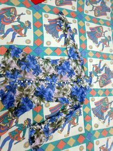 Beautiful Floral Print Lycra Shirt