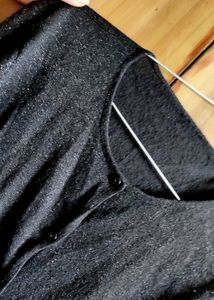 Simple Black Comfortable Shrug For Girls 🎀