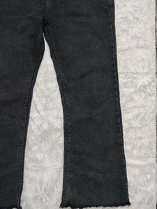 CHARCOAL BOOTCUT JEANS