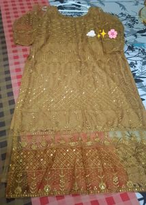 Replica Of Aiman Khan Gold Embroidery Pakistanidr