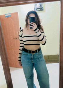 Striped Crop Top