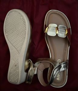 Gold Accent Sandals
