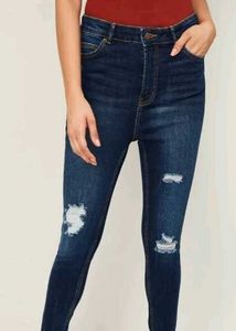 Ripped High-Waisted Jeans