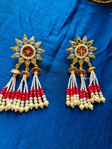 💥⚡ limited 199Rs⚡Elegant Kundan Tassel Earrings