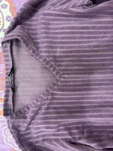 Striped Purple Top