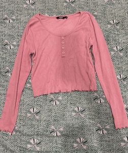 Pink Long Sleeve Top