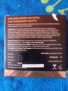 Manish Malhotra 9 In 1  Eyeshadow Palette