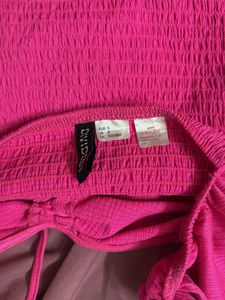Pink Full Sleeved Crop Top
