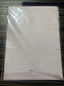 A4 Both Side Ruled Sheets (20 Pcs.)