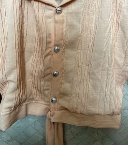 Cute Pink Button-Down Top
