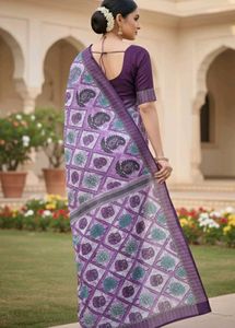 Elegant Purple Saree💜