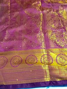 Heavy Banarasi Silk Saree..with 2 Blouses